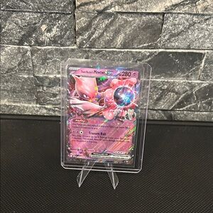 Pokemon Team Rocket's Mewtwo EX Card 081/182 Destined Rivals M/NM